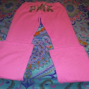 Vs pink bling sweat pants
